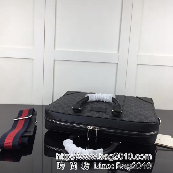 GUCCI古馳原單 新款專櫃品質高仿原單貨實物實拍474135 克pvc配皮高仿gucci公事包 HY1284